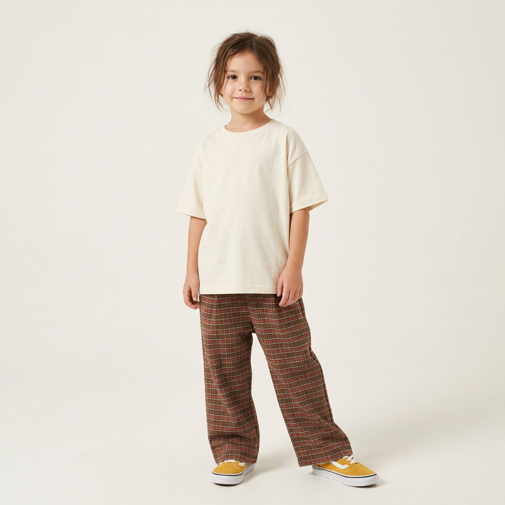 Chestnut Checks Pantolon