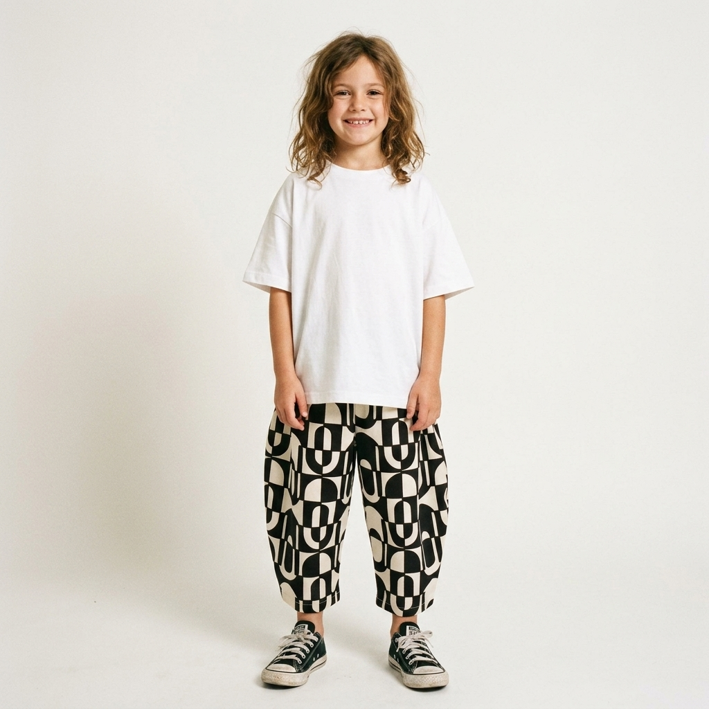 Green Labyrinth Balloon Trousers