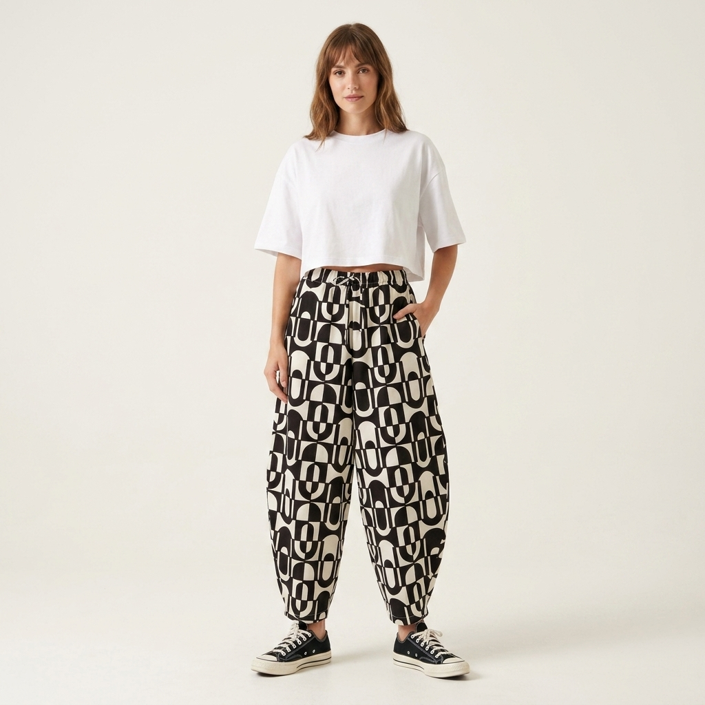 Pastellfarbene Pier-Hose