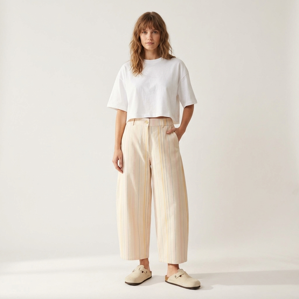 Pastellfarbene Pier-Hose