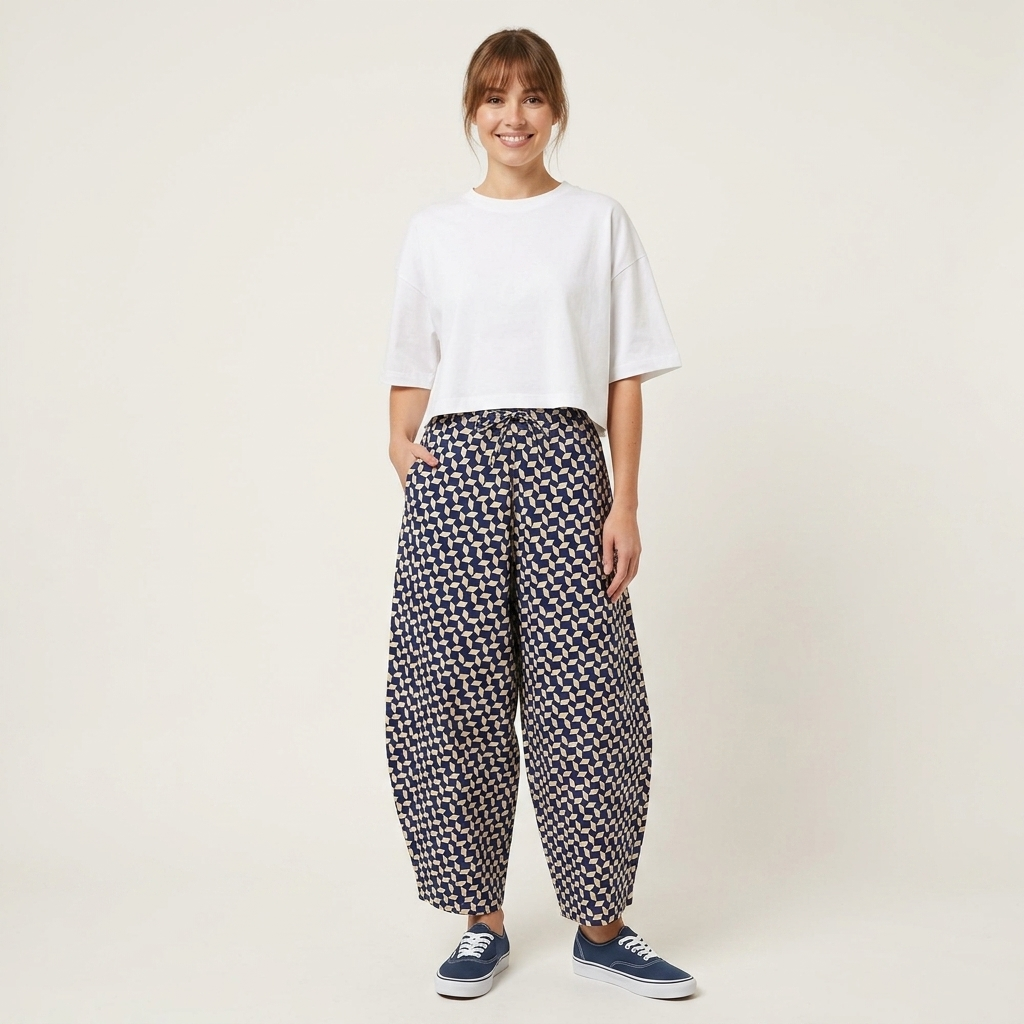 Pastellfarbene Pier-Hose