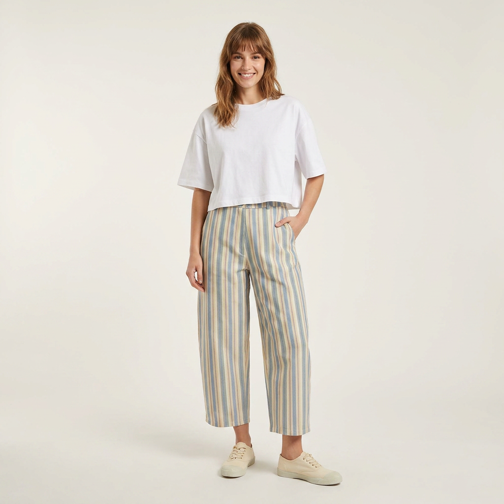 Pastellfarbene Pier-Hose