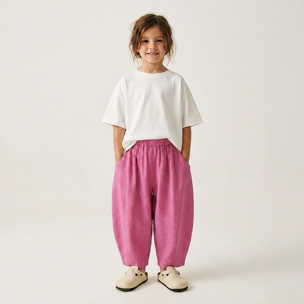 Green Labyrinth Balloon Trousers