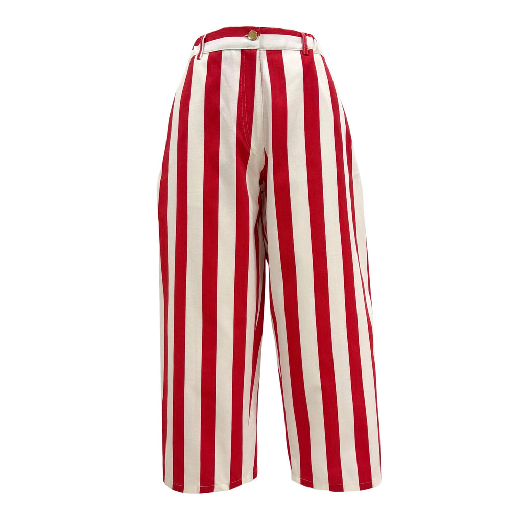 Poppy Stripe Pantolon