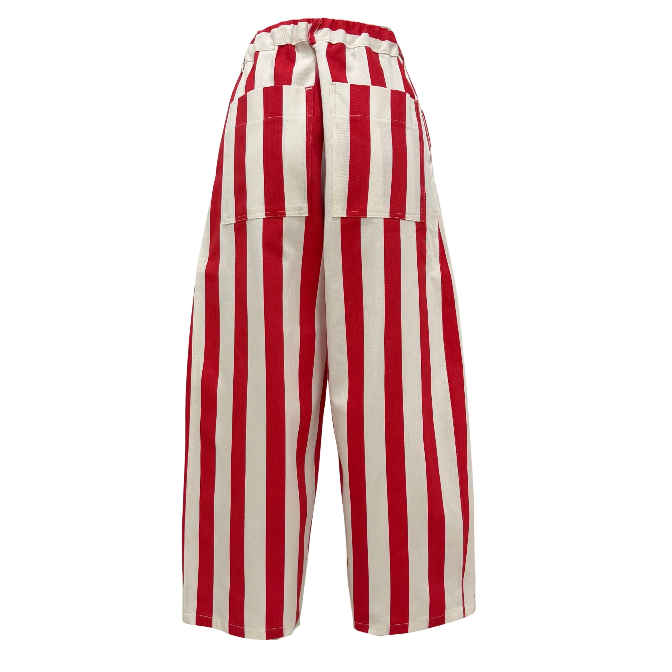 Poppy Stripe Pantolon